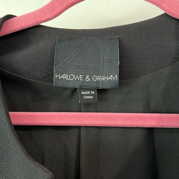 Harlowe and Graham - XS, black structured jacket - Picture 4 of 9